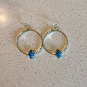 Kendra Scott Elora Turquoise Gold Hoop